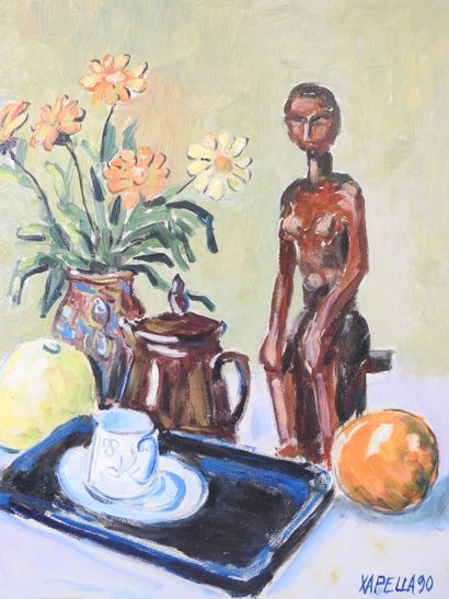 Christian XAPELLA (1927 - 2021): Still life...