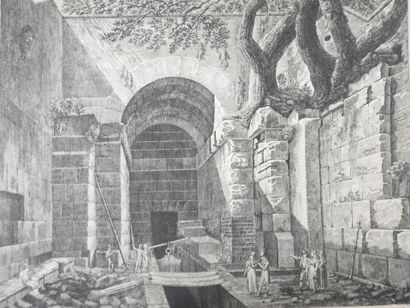Luigi ROSSINI (1790-1857), d'après. Veduta...