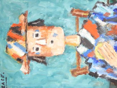 Roland CHANCO (1914-2017): Dégustation. Huile...