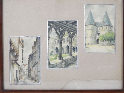 BARDAY (XXth). Le cloitre de Beauvais - Palais...