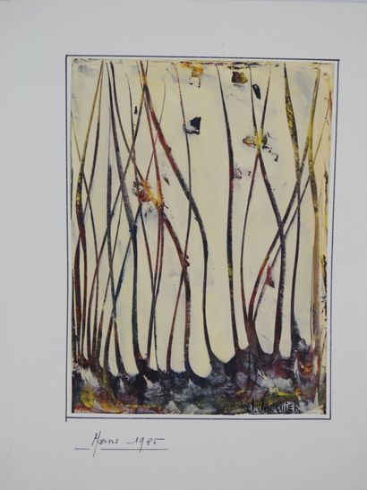 Jacqueline Jacquier (1930-2020) : Paysage....
