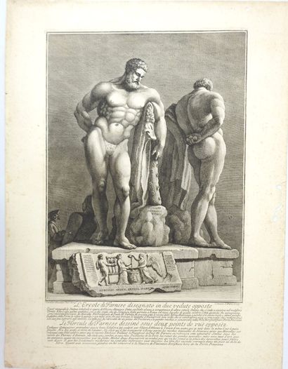 Giuseppe VASI (1710-1782), d'après. L'Hercule...