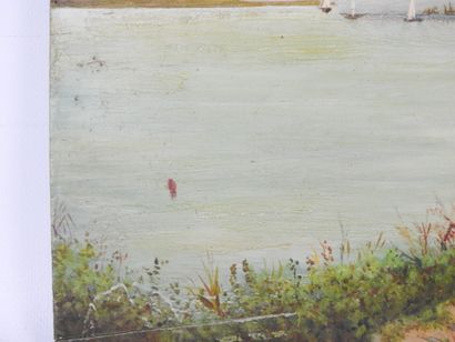 20th century FRENCH school. Landscape with...