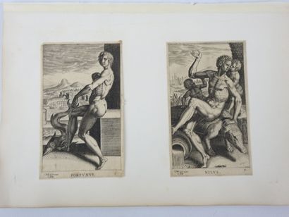 Philippe Galle (1537-1612). 12 estampes de...