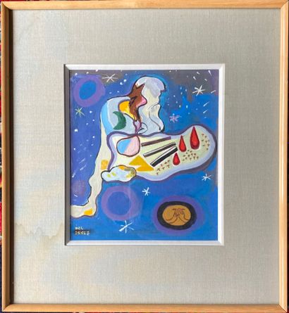 JEAN DEL DEVEZ (1910-1983): Dreamlike composition....