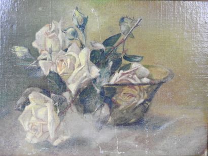 20th century FRENCH SCHOOL. Still life with...
