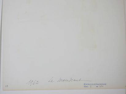 Roland CHANCO (1914-2017): Le Mendiant. Dessin...
