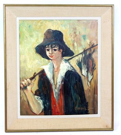 Jean ABADIE (1921-2010) : Jeune chasseur...