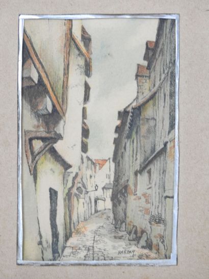BARDAY (XXth). Le cloitre de Beauvais - Palais...