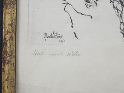 Henri PELLETIER (XIX-XXth). Portrait of a...