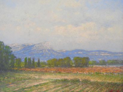 Jacques PARAGHAMIAN (1946). Mountain landscape....