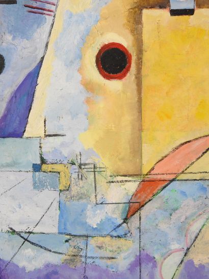 Wassily KANDINSKY (1866-1944), d'après. Jaune-Rouge-Bleu....