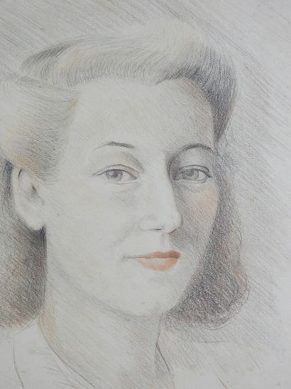 Newson SHEWITZ (XXe) : Portrait de jeune...