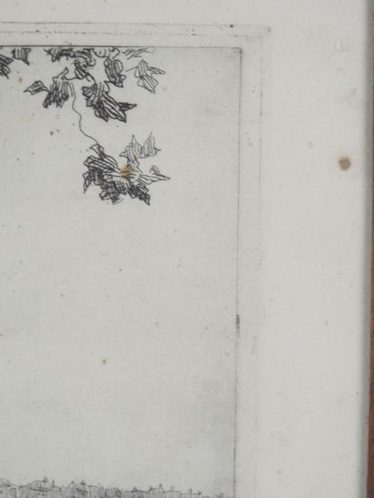 Marcelle BERT (20th). Dancer. Etching with...