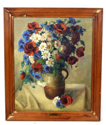 Primo DOLZAN (20th): Bouquet of flowers....