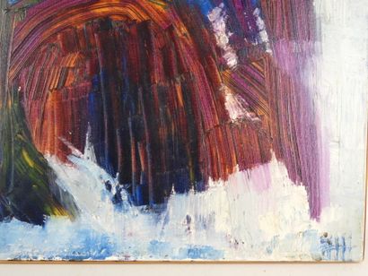 Jacques MARY (XXe) : Esprit. Huile sur toile....