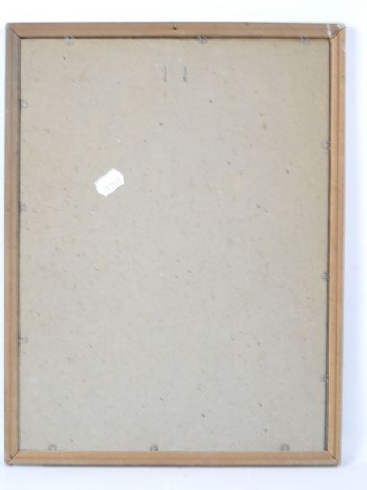 Helen CRILLO (XXe). Elégante. Huile sur papier...