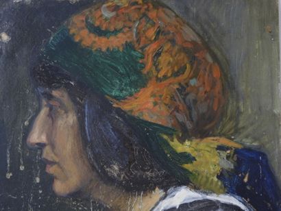Ecole FRANCAISE début XXeme siècle : Portrait...