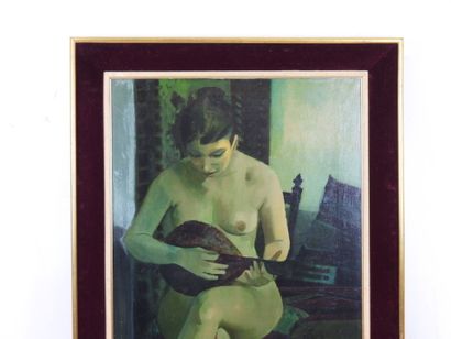 Marcel DEPRÉ (1919-1990) : Nu féminin. Huile...