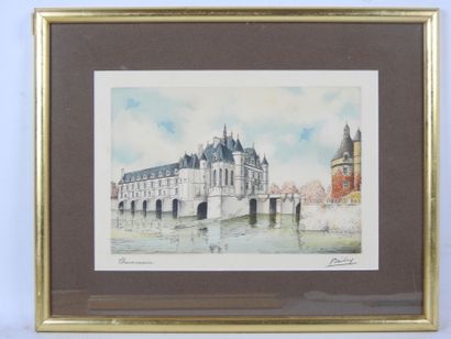 BARDAY (XXth). Chenonceaux - Senlis, the...