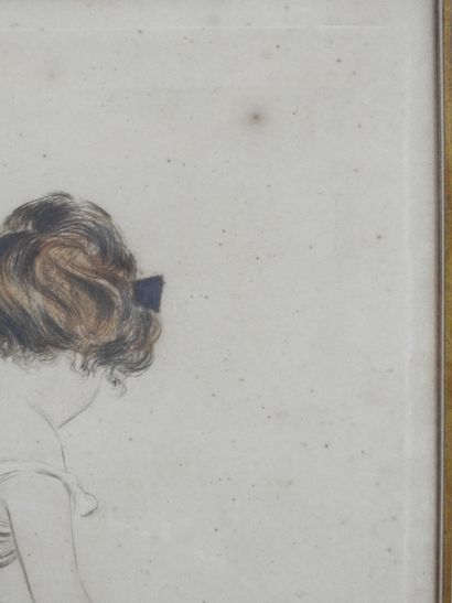 Marcelle BERT (20th). Dancer. Etching with...