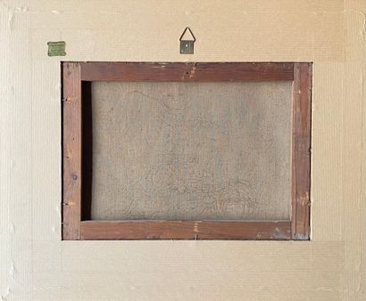GUILAINE LAMBERT (XXème) : Huile sur toile....