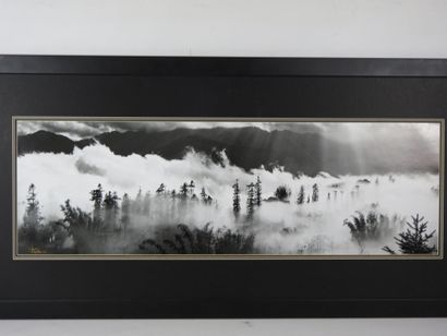 Paysage. Impression d'après photographie....