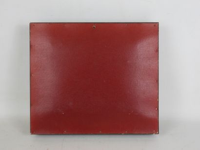 BARDET in Limoges : Landscape. Enamel. Signed...