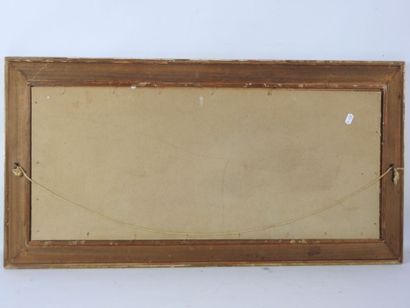 Ecole du XXème siècle : Vue du chemin. Huile...