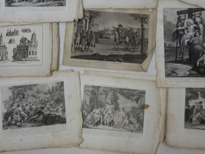 ENV. 30 GRAVURES : dont phrénologie physiognomie...