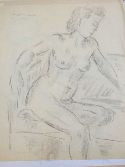 Roland CHANCO (1914-2017): Nu de Femme. Dessin...
