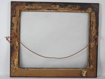 CADRE NU en acajou. 49,5 x 42 cm - 40 x 32...