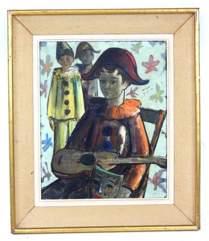 Nino GUIFFIDO (XX) : Arlequins et pierrots....