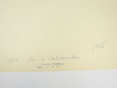 Roland CHANCO (1914-2017): Nu à califourchon....