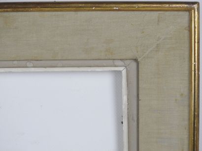 CADRE NU en acajou. 49,5 x 42 cm - 40 x 32...
