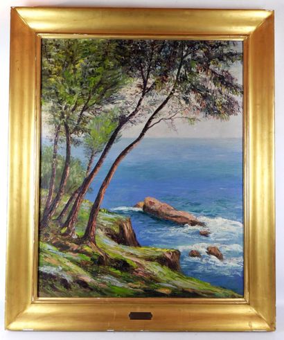 Paul MAIK (1894-1985) : Paysage méditerranéen....