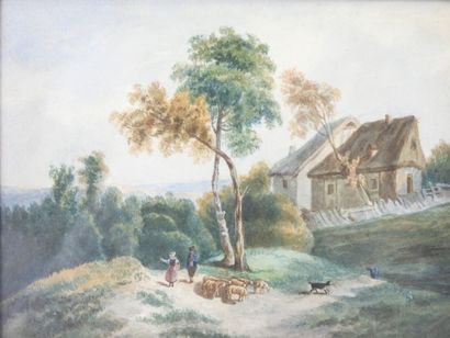 Ecole FRANCAISE du XVIIIème siècle. Scène...