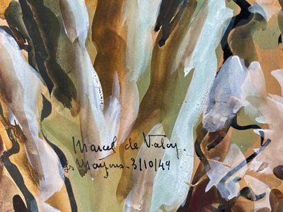 MARCEL DE VALOY (1903-1986): Provencal landscape....