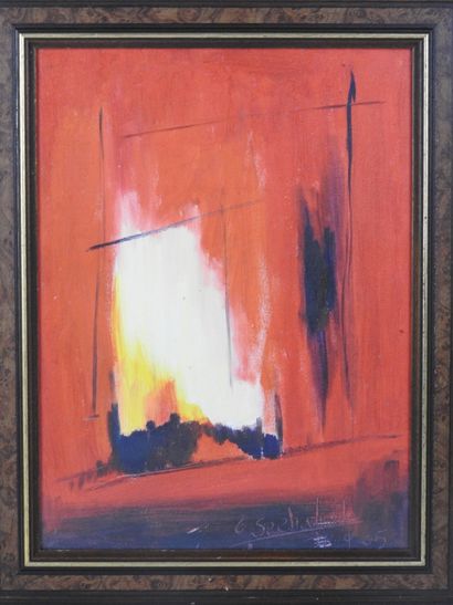 C. SEEBALUCK (XX-XXIth). Abstract composition....