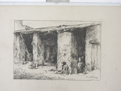 ELEVEN engravings after WATTEAU, FREDCH,...