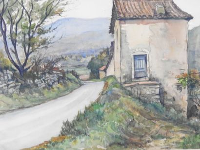 André DUCULTY (1912-1990). Autumn evening...