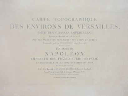ENGRAVING: Topographical map of the Versailles...