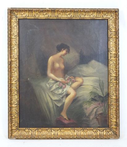 Ecole FRANCAISE du XIXème siècle : Jeune...