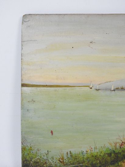 20th century FRENCH school. Landscape with...