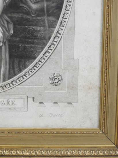 Jean-Baptiste GREUZE d'après. La cruche cassée....