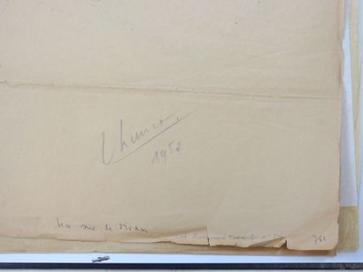Roland CHANCO (1914-2017): Nu sur le Divan....