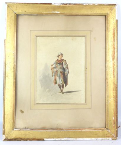 Eugène LACOSTE (1818-1908) : Jeune chevalier....