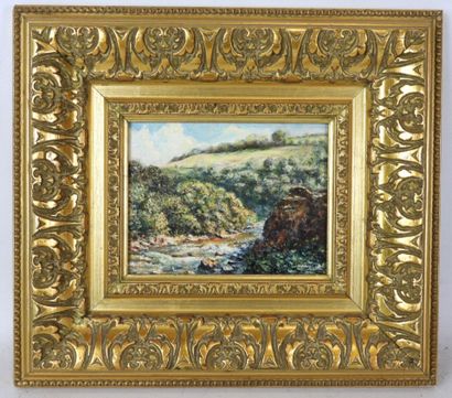 Jerzy MOSCICKI (1954) : Vue du ruisseau....