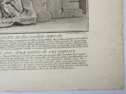 Giuseppe VASI (1710-1782), d'après. L'Hercule...