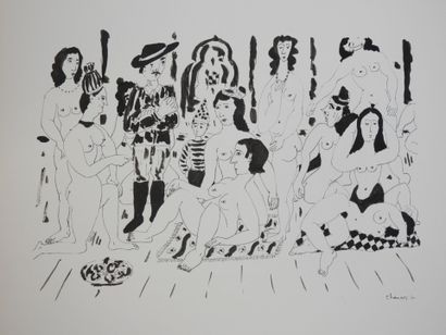 Roland CHANCO (1914-2017): Le Harem. Dessin...